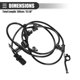 thumbnail image 3 of Sensor de velocidad de rueda ABS frontal izquierdo Unique Bargains para Toyota Yaris 2011-2018 Metal No.8954352090 Negro, 3 of 5