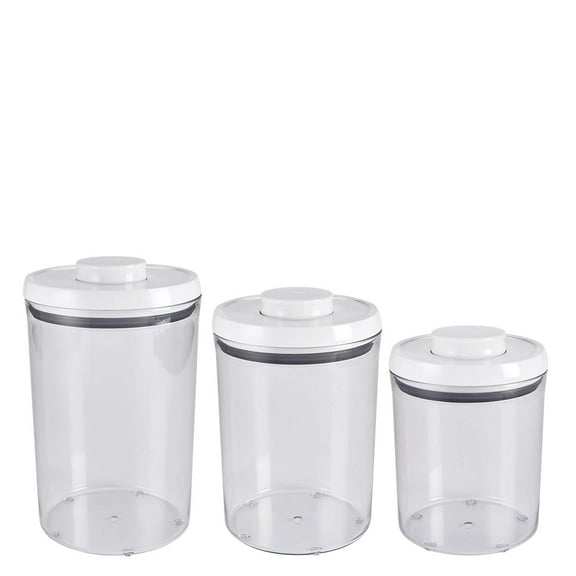 OXO Plastic Airtight Food Storage Canister, Set of 3