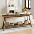 thumbnail image 3 of Farmhouse Console Entryway Table: 70.9 Inches All Wood Console Table for Entrance, 3 of 5