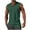 Army Green, variant on Jgppe Men's Sleeveless V-Neck T-Shirt Solid Color Soft Crewneck Stretchy Loose Muscle Shirt Workout