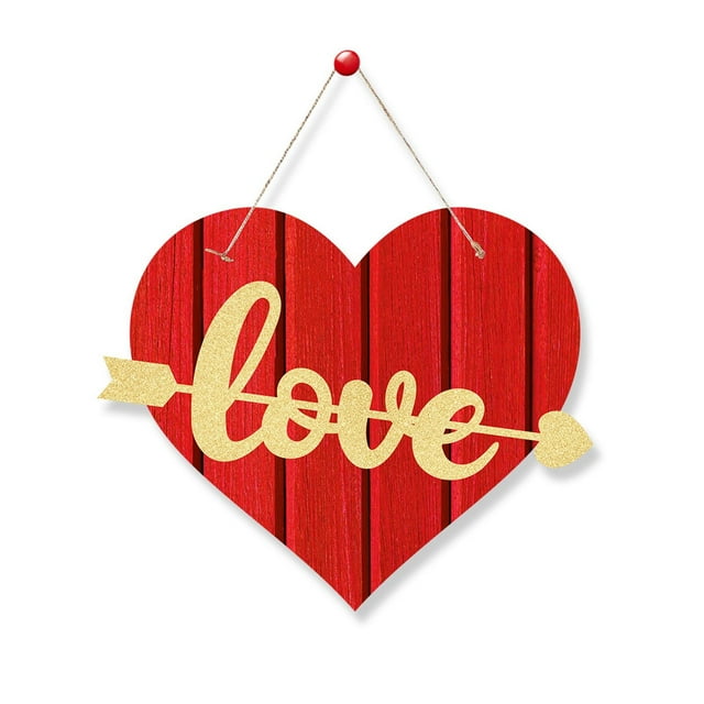 Valentine Day Party Decoration Door Hanging Number Paper Light
