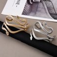 thumbnail image 5 of Cleopatra-brazalete con forma de serpiente para hombre y mujer, brazalete grande y ancho, joyería de Anime indio, 5 of 5