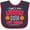 Navy and Red, variant on Inktastic That's My Awesome Sister out There with Basketballs Boys or Girls Baby Bib