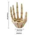 thumbnail image 3 of Hallowen Decoration Room Escape Props Skeleton Palm Candle Candlestick, 3 of 9
