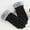 Black, variant on Women Suede Faux Fur Fleece Lined Soft Gloves Touch Screen Winter Thermal Cuff Mitten