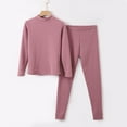 thumbnail image 4 of Women's Thermal Underwear Set - Warm Fleece Lined Base Layer, Top and Bottom Included, Comfortable Fit for Cold Weather, Essential Winter Layering, 4 of 7