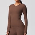 thumbnail image 6 of Women's Slim Fit Long-Sleeve Active Set - Stretchy Moisture-Wicking Yoga & Gym Wear, 6 of 6