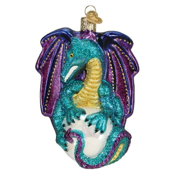 Old World Christmas Fantasy Dragon Glass Blown Ornament for Christmas Tree