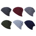 thumbnail image 3 of Sombrero de punto para hombre Invierno Suave Cálido Casual Acrílico Slouchy Hat, 3 of 7