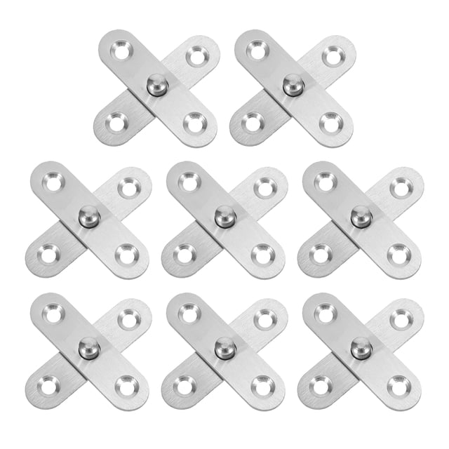 GOOHOCHY 8 Uds bisagras de puerta bisagras de puerta ocultas bisagra de acero inoxidable bisagras giratorias de 360 grados