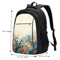 thumbnail image 5 of Salouo Floral Mountain Landscape Pattern Extra Large Travel Laptop,Backpack with USB Charging Port College Backpack Business Work Bag Casual Daypack Fits for Men & Women, 5 of 7
