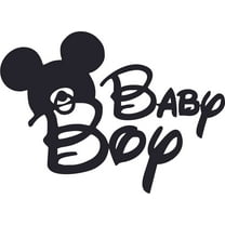 Baby Boy Cartoon Character Wall Art Vinyl Sticker Design Decal Girl Boy Kids Bedroom Nursery Kindergarten Fun Home Children Room Decor Sticker Wall Art Vinyl Decor Size (30x27 inch)