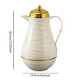 thumbnail image 4 of Fancyes Insulated Coffee Carafe,Luxury,Arabic Leakproof Portable 1000ml Teapot Coffee Pot for Tea Beverage Water Hot Cold Water A, 4 of 4