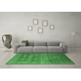 thumbnail image 3 of Ahgly Company Indoor Square Oriental Emerald Green Industrial Area Rugs, 5' Square, 3 of 4