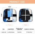 thumbnail image 3 of Blue and Grey Abstract Art Artwork Seat Covers for Dining Room Chairs Set Of 4,Stretch Printed Washable Chair Seat Cover with Elastic Ties and Button,Removable Waterproof Couch Cushion Covers, 3 of 6