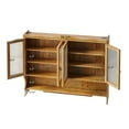 thumbnail image 2 of 39.37"Retro 4 Door Wall-mounted Cabinet, Featuring Two Layers of Storage Space and An Open Hook Rack Space,Suitable for Bathrooms, Kitchens, Dining Rooms, 2 of 5