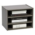 thumbnail image 3 of IRIS USA Boîte à Cubes de Rangement Modulaire en Bois avec Étagères Réglables, Gris, 3 of 5