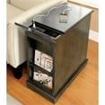 thumbnail image 5 of Furniture of America Daren I Transitional Wood Storage End Table in Gray, 5 of 10