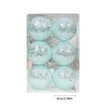thumbnail image 3 of Xecvkr Christmas Ball Set Christmas Ball Ornament Set 6pcs Painted Hanging Tree Decoration Blue White Green Pink Silver Mint Sky Blue Plastic 2.36in, 3 of 6