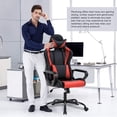 thumbnail image 4 of High-Back Gaming Office Chair Racing Style Computer Desk Chair Ergonomic Executive Swivel Rolling Chair with Lumbar Support for Women, Men(Red), 4 of 7
