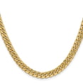 thumbnail image 2 of 14K Yellow Gold Curb Chain Styles Necklace 18 inch 6 mm Semi-Solid Miami Cuban with Lobster Clasp, 2 of 4