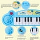 thumbnail image 5 of Juguetes, Educación, Piano de teclado para niños con micrófono, teclado de 12 teclas, piano para niños, instrumento educativo musical multifunción, juguete de piano para niñas y niños, electrónica, 5 of 6