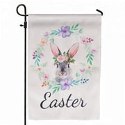 Fun Little Toys Easter Bunny Flag, 18" x 12.5" Easter Rabbit Garden Flag Spring Garde Flag, Easter Decorations, Garden Decor, Easter Decorations for the Home, Outdoor Decoration