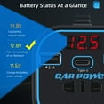 thumbnail image 4 of Car Power Inverter, 12V/24V To 220V Converter, Type-C Multi-function Charger, 150W Peak Power, 200W Max Load, QC 3.0 Fast Charging, LED Display, For Gasoline Diesel Vehicles, 4 of 9