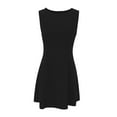 thumbnail image 6 of Women's A - Line Sleeveless Boat - Neck Mini Dress for Summer Parties - Stylish and Flattering, 6 of 6