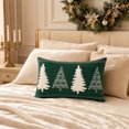 thumbnail image 2 of Btomtd Velvet Throw Pillow Cover 12 x 20 Inch, Christmas Embroidered Pillow Cases, Holiday Decorative Cushion Cover for Xmas Sofa Couch, B, 2 of 7
