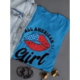 thumbnail image 3 of All American Girl W Kiss T-Shirt Women -Image by Shutterstock, Female 4X-Large, 3 of 4