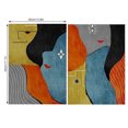 thumbnail image 4 of Advancent 2 uds pintura abstracta moda sin marco impresión arte patrón imágenes estética pared carteles decoración Interior del hogar Decoración del hogar Advancent HA010921-00, 4 of 6