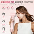 thumbnail image 5 of RACCOMB Professional 5 in 1 Hair Dryer Brush Set, High-Speed Hot Air Styler with Bag, Pink, 5 of 9
