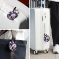 thumbnail image 6 of Lnk plants Set of 2pcs PU Leather Round Suitcase Tags with Privacy Cover and Name ID Tag - Ideal for Travel Luggage, Handbags, Backpacks, School Bags, 6 of 6