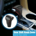 thumbnail image 2 of Car Gear Shifting Knob Cover Automatic Transmission for Honda CR-V 2017-2022 Black Red Stitches, 2 of 7