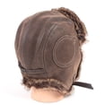 thumbnail image 4 of Gorro Lei Feng De Cuero Pu De Invierno Para Hombre, Gorro Cálido Con Protección Para Los Oídos, Gorro De Esquí Al Aire Libre A Prueba De Viento Para Senderismo Y Escalada Speravity AP008098-02, 4 of 6