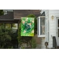thumbnail image 4 of Watercolor Abstract Colorful Floral Flowers Green Spring Summer Seasonal House Flag 28" x 40" Double Sided Polyester Welcome Large Yard Garden Flag Banners for Patio Lawn Home Outdoor Decor, 4 of 6