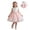 Pink, variant on CYRBOKO Flower Girl Dresses, Birtyday Princess A-line Sleeveless Mesh Dresses White Size 4-5 T