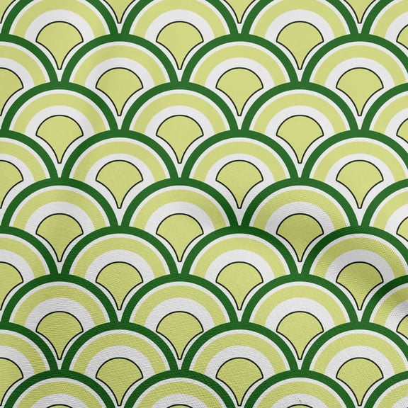 oneOone Georgette Viscose Lime Fabric Asian Japanese Diy Clothing Quilting Fabric Print Fabric By Yard 42 Inch Wide