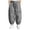 Gray, variant on Amidoa Boys Cotton Linen Cargo Pants- Casual Elastic waist Lightweight Relaxed Fit Kids Summer Joggers Blue Size 6-14