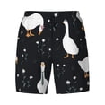 thumbnail image 4 of Lsque Mens Swim Trunks Fashionable Goose Pattern - Bathing Suit Compression Liner - Beach Swim Shorts Swimwear - (S-3XL) - Stretch Quick Dry -XX-Large, 4 of 9
