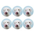 thumbnail image 2 of Balery 6 Pcs Puppy Licks Noseleather Coasters Set, Drink Table Cup Coasters For Living Room Kitchen Coffee Decor, 2 of 9