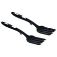 thumbnail image 1 of FUEENIRVA 2Ud Tenazas De Cocina Silicona Flexible Negro Prácticas Para Mezclar, Servir Y Manipular, 1 of 8