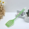 thumbnail image 4 of Uxcell Silicone Slotted Design Heat Resistant Egg Pancake Spatula Green Clear, 4 of 4