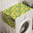 thumbnail image 1 of Floral Washing Machine Organizer, Demonstration of Tropical Flowers Repetitive Doodle Look Pattern, Anti-slip Fabric Top Cover for Washer and Dryer, Fern Green and Multicolor, by Ambesonne, 1 of 1