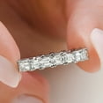 thumbnail image 5 of Pompeii 3 - 6 Ct East West Emerald Cut Diamond Eternity Wedding Ring 14k Gold Lab Grown, 5 of 8