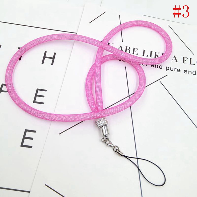 New Multi-function Lanyard Rope Long Lanyard Crystal Lanyard Hanging Neck Variety Of Color Mobile Phone Shell Accessories G3E8