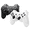 Black & White, variant on RetroFam 2 Pack Wireless Controller compatible for Playstation PS3 Console, Black