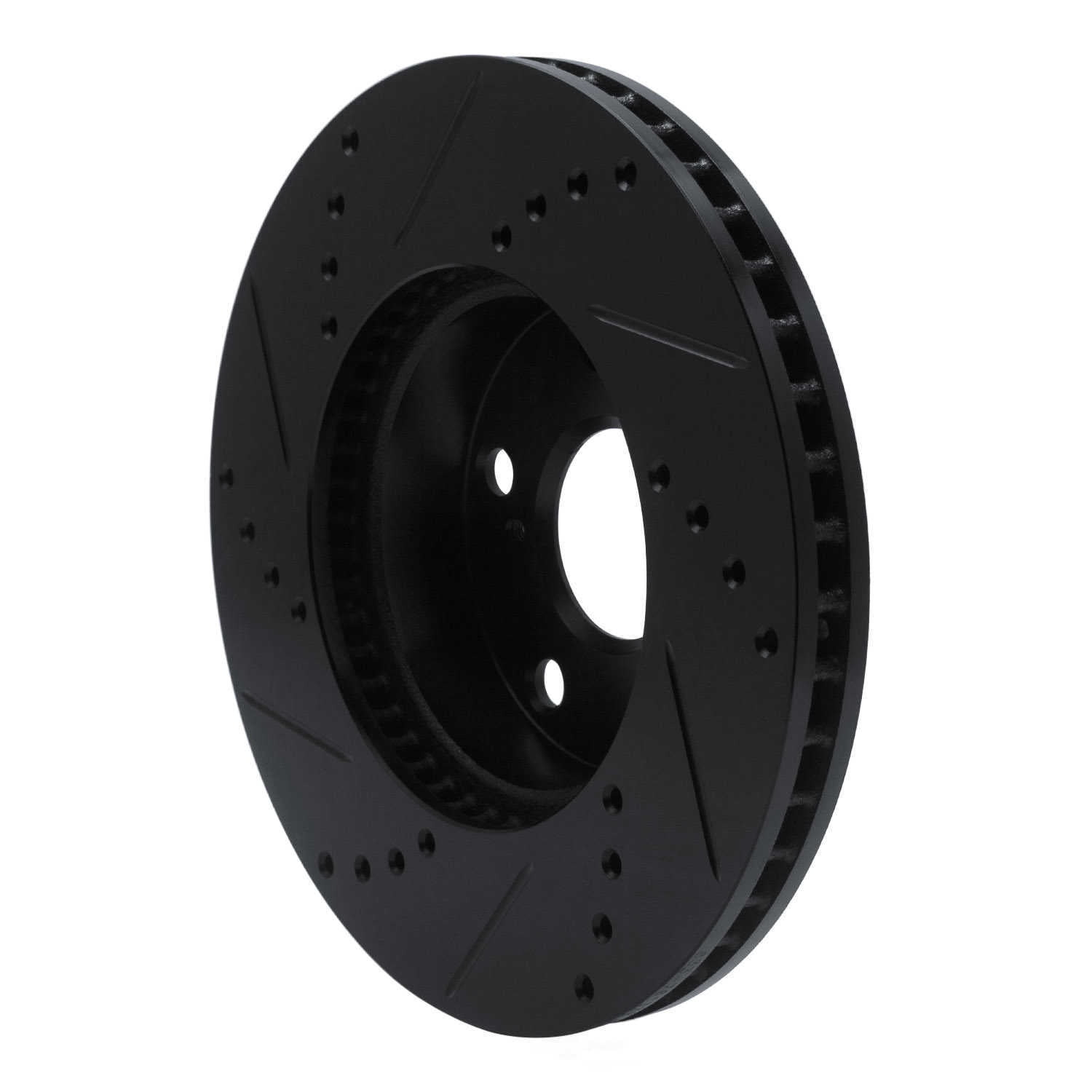 Dynamic Friction Company 633-76133R DFC Brake Rotor - Drilled And Slotted - Black