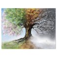 thumbnail image 2 of Design Art 'Tree with Four Seasons' Painting Print on Wrapped Canvas, 2 of 4